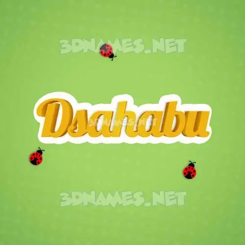 dsahabu in Ladybugs style - 3D name wallpaper dsahabu in Ladybugs style - 3D name wallpaper