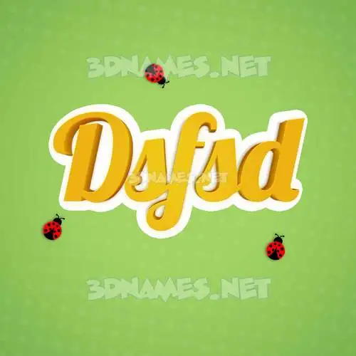 dsfsd in Ladybugs style - 3D name wallpaper dsfsd in Ladybugs style - 3D name wallpaper