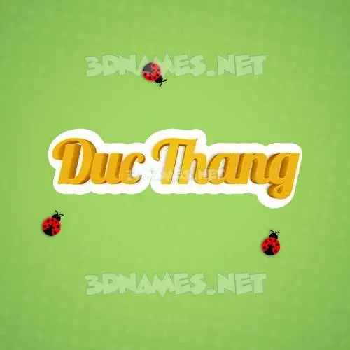 duc thang in Ladybugs style - 3D name wallpaper duc thang in Ladybugs style - 3D name wallpaper