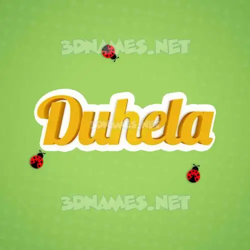 duhela in Ladybugs style - 3D name wallpaper duhela in Ladybugs style - 3D name wallpaper