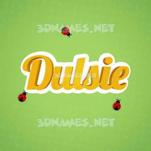 dulsie in Ladybugs style - 3D name wallpaper dulsie in Ladybugs style - 3D name wallpaper