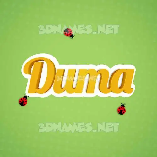duma in Ladybugs style - 3D name wallpaper duma in Ladybugs style - 3D name wallpaper