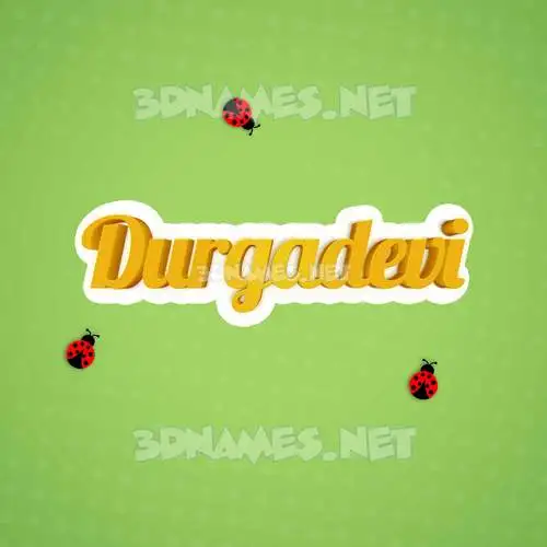 durgadevi in Ladybugs style - 3D name wallpaper