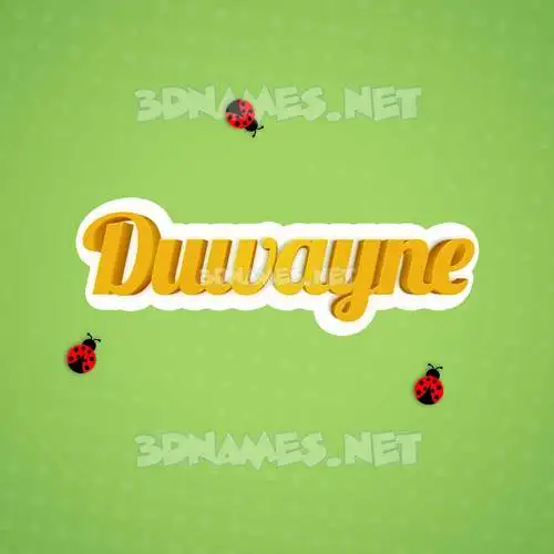 duwayne in Ladybugs style - 3D name wallpaper duwayne in Ladybugs style - 3D name wallpaper