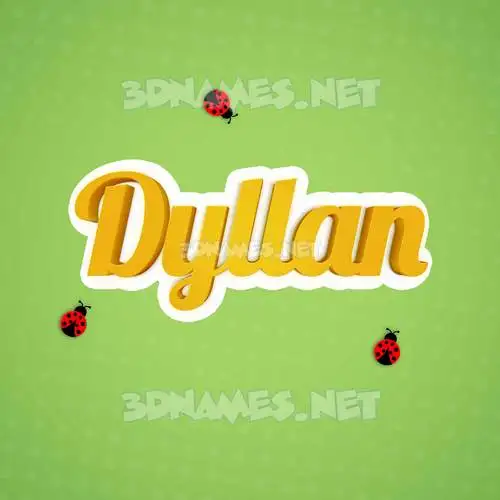 dyllan in Ladybugs style - 3D name wallpaper dyllan in Ladybugs style - 3D name wallpaper