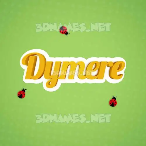 dymere in Ladybugs style - 3D name wallpaper