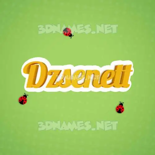 dzsenett in Ladybugs style - 3D name wallpaper dzsenett in Ladybugs style - 3D name wallpaper