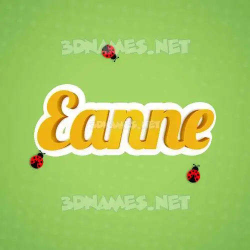 eanne in Ladybugs style - 3D name wallpaper eanne in Ladybugs style - 3D name wallpaper