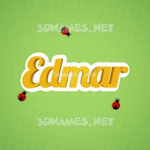 edmar in Ladybugs style - 3D name wallpaper edmar in Ladybugs style - 3D name wallpaper