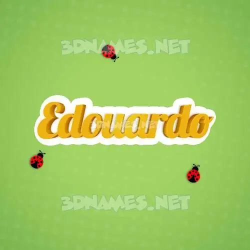 edouardo in Ladybugs style - 3D name wallpaper edouardo in Ladybugs style - 3D name wallpaper