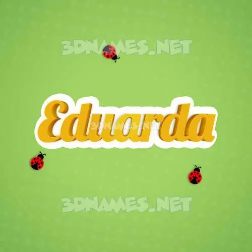 eduarda in Ladybugs style - 3D name wallpaper eduarda in Ladybugs style - 3D name wallpaper