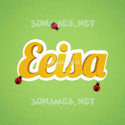 eeisa in Ladybugs style - 3D name wallpaper eeisa in Ladybugs style - 3D name wallpaper