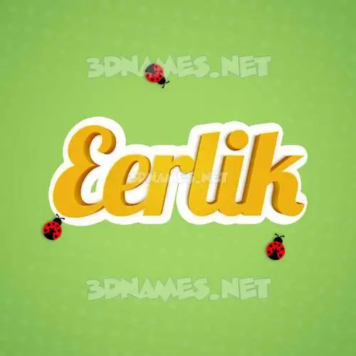 eerlik in Ladybugs style - 3D name wallpaper eerlik in Ladybugs style - 3D name wallpaper