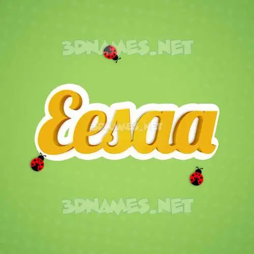 eesaa in Ladybugs style - 3D name wallpaper eesaa in Ladybugs style - 3D name wallpaper
