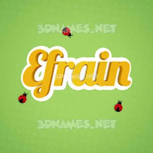 efrain in Ladybugs style - 3D name wallpaper efrain in Ladybugs style - 3D name wallpaper