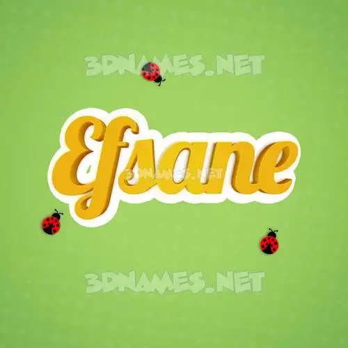 efsane in Ladybugs style - 3D name wallpaper efsane in Ladybugs style - 3D name wallpaper