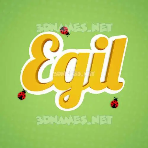 egil in Ladybugs style - 3D name wallpaper egil in Ladybugs style - 3D name wallpaper
