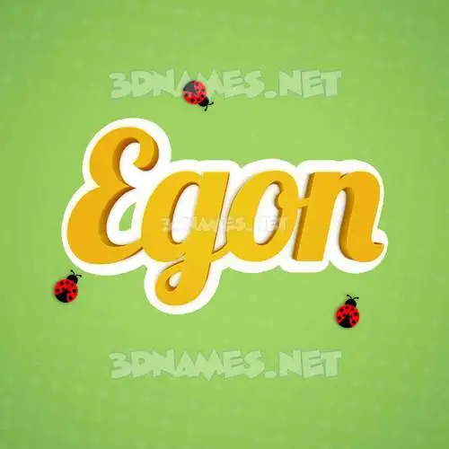 egon in Ladybugs style - 3D name wallpaper egon in Ladybugs style - 3D name wallpaper