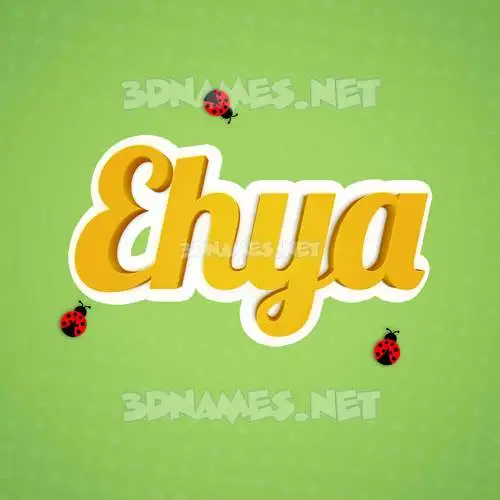 ehya in Ladybugs style - 3D name wallpaper ehya in Ladybugs style - 3D name wallpaper
