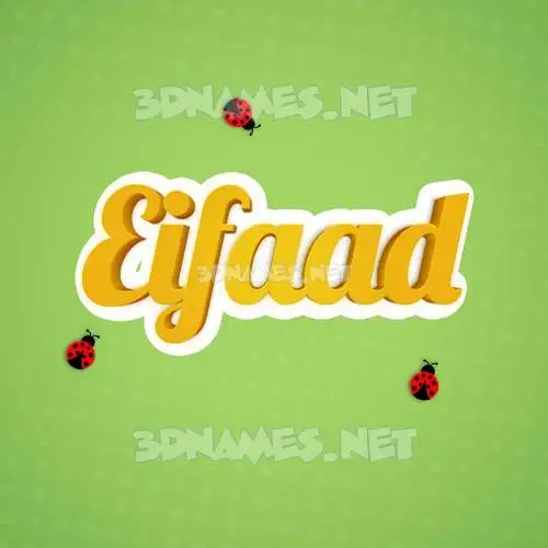 eifaad in Ladybugs style - 3D name wallpaper eifaad in Ladybugs style - 3D name wallpaper