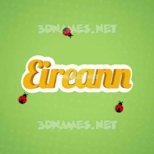 eireann in Ladybugs style - 3D name wallpaper eireann in Ladybugs style - 3D name wallpaper