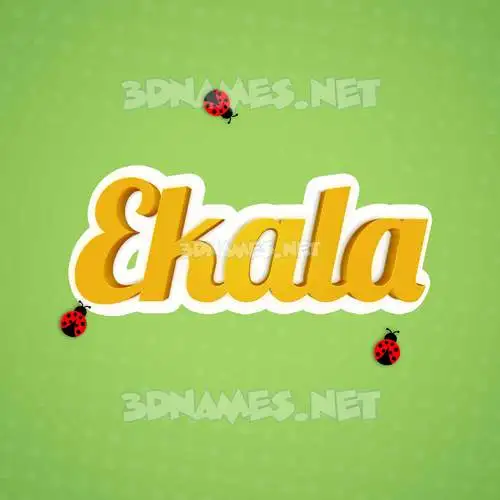 ekala in Ladybugs style - 3D name wallpaper ekala in Ladybugs style - 3D name wallpaper