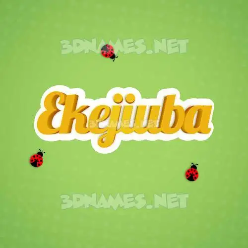 ekejiuba in Ladybugs style - 3D name wallpaper ekejiuba in Ladybugs style - 3D name wallpaper