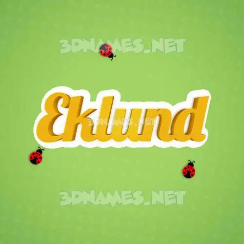 eklund in Ladybugs style - 3D name wallpaper eklund in Ladybugs style - 3D name wallpaper
