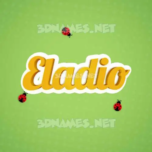eladio in Ladybugs style - 3D name wallpaper eladio in Ladybugs style - 3D name wallpaper