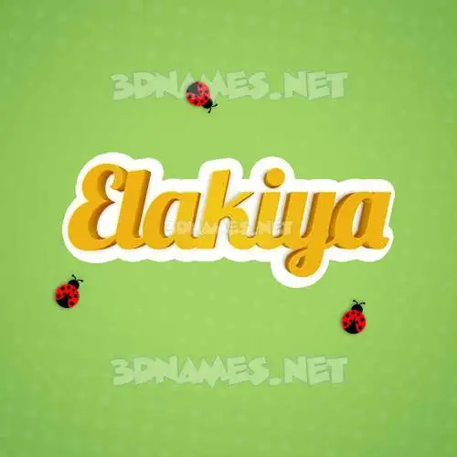 elakiya in Ladybugs style - 3D name wallpaper elakiya in Ladybugs style - 3D name wallpaper