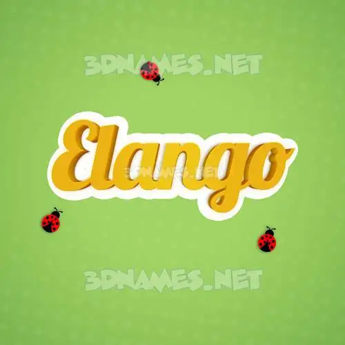 elango in Ladybugs style - 3D name wallpaper elango in Ladybugs style - 3D name wallpaper