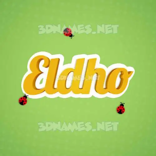eldho in Ladybugs style - 3D name wallpaper eldho in Ladybugs style - 3D name wallpaper