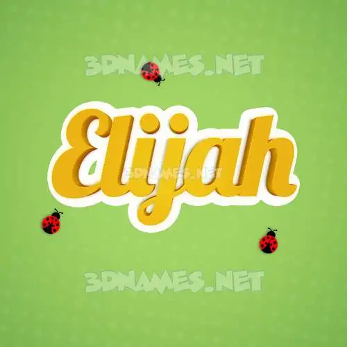 elijah in Ladybugs style - 3D name wallpaper elijah in Ladybugs style - 3D name wallpaper