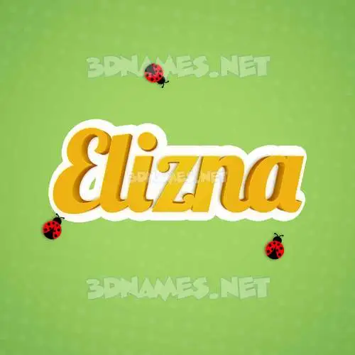 elizna in Ladybugs style - 3D name wallpaper elizna in Ladybugs style - 3D name wallpaper