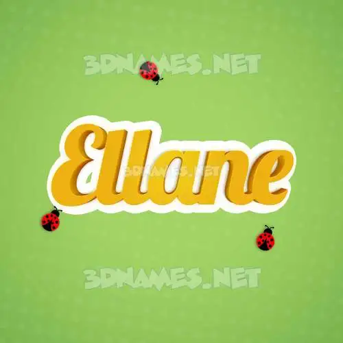 ellane in Ladybugs style - 3D name wallpaper ellane in Ladybugs style - 3D name wallpaper