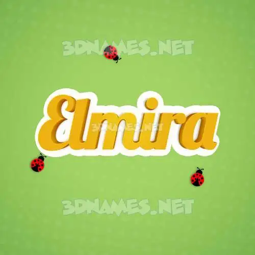 elmira in Ladybugs style - 3D name wallpaper elmira in Ladybugs style - 3D name wallpaper