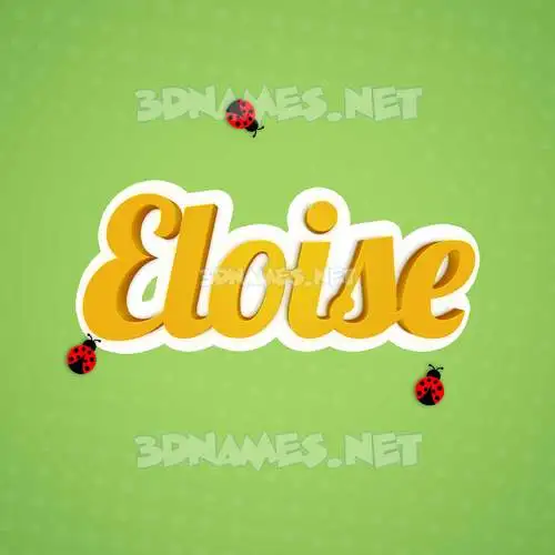 eloise in Ladybugs style - 3D name wallpaper eloise in Ladybugs style - 3D name wallpaper