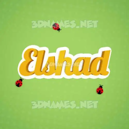 elshad in Ladybugs style - 3D name wallpaper elshad in Ladybugs style - 3D name wallpaper