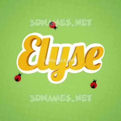 elyse in Ladybugs style - 3D name wallpaper elyse in Ladybugs style - 3D name wallpaper