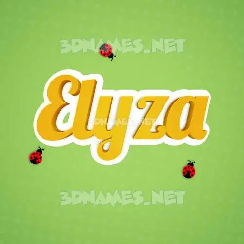 elyza in Ladybugs style - 3D name wallpaper elyza in Ladybugs style - 3D name wallpaper