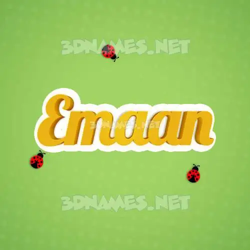 emaan in Ladybugs style - 3D name wallpaper emaan in Ladybugs style - 3D name wallpaper