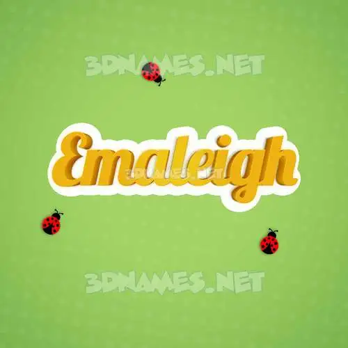 emaleigh in Ladybugs style - 3D name wallpaper emaleigh in Ladybugs style - 3D name wallpaper
