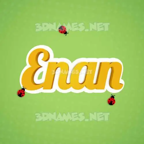 enan in Ladybugs style - 3D name wallpaper enan in Ladybugs style - 3D name wallpaper