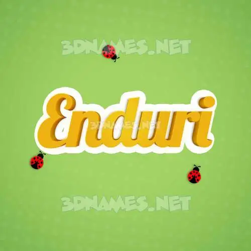 enduri in Ladybugs style - 3D name wallpaper enduri in Ladybugs style - 3D name wallpaper