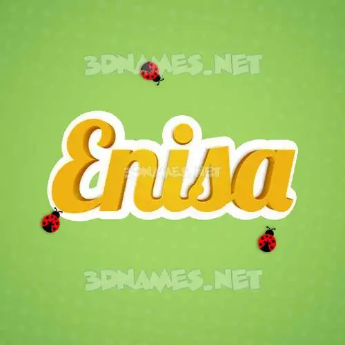 enisa in Ladybugs style - 3D name wallpaper enisa in Ladybugs style - 3D name wallpaper