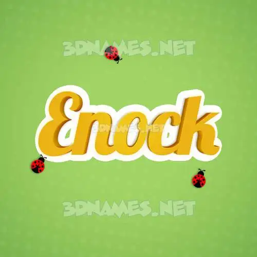 enock in Ladybugs style - 3D name wallpaper enock in Ladybugs style - 3D name wallpaper