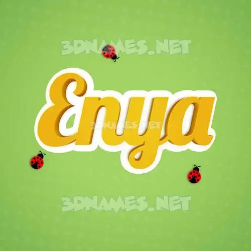 enya in Ladybugs style - 3D name wallpaper enya in Ladybugs style - 3D name wallpaper