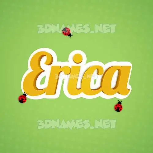 erica in Ladybugs style - 3D name wallpaper erica in Ladybugs style - 3D name wallpaper