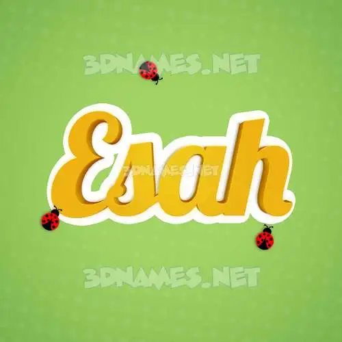 esah in Ladybugs style - 3D name wallpaper esah in Ladybugs style - 3D name wallpaper