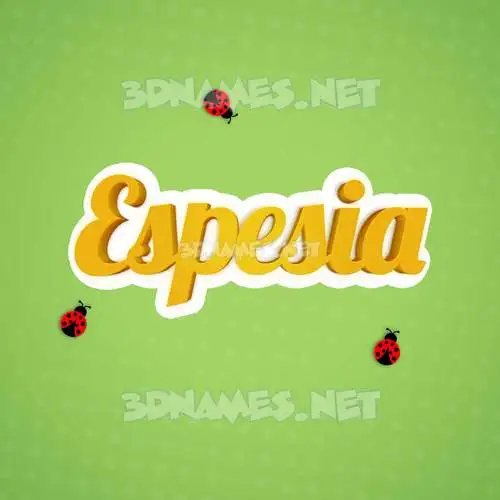 espesia in Ladybugs style - 3D name wallpaper espesia in Ladybugs style - 3D name wallpaper